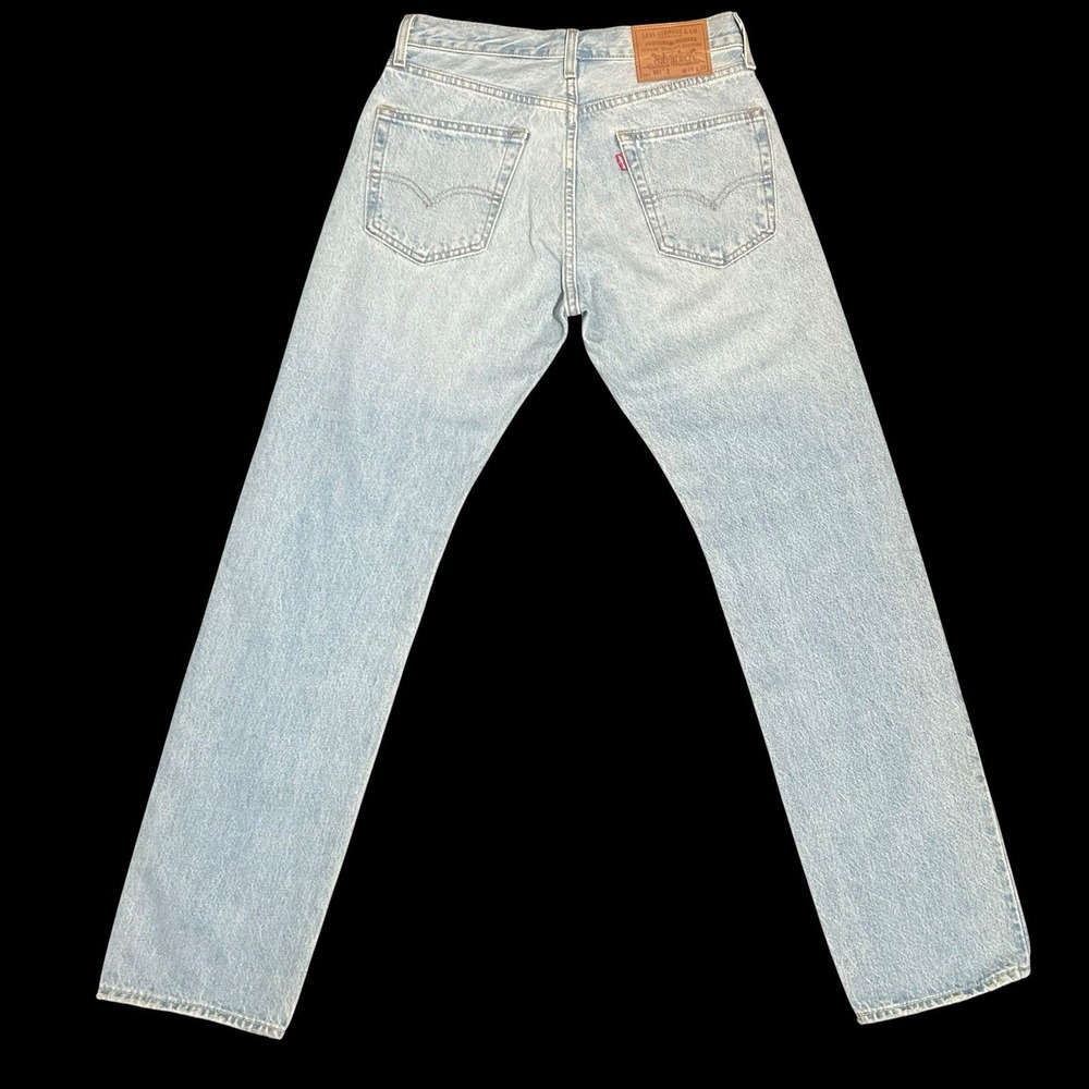 Levi's Premium 551 Z Stone Wash Straight Jeans Men's W28 L32 Light Wash Big E